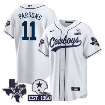 Men’s Cowboys Texas Patch Baseball Jersey – All Stitched