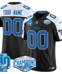 Detroit Lions 2024 NFC North Division Champions Patch Vapor Limited Custom Jersey – All Stitched